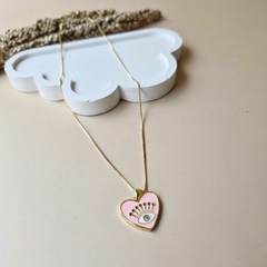 COLAR OLHO GREGO CORACAO - Primajoia