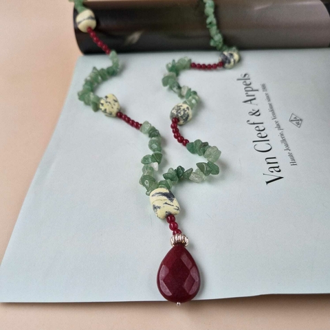 COLAR JASPE VERDE