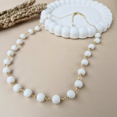 COLAR PEDRA BRANCA - Primajoia