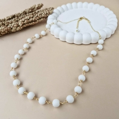 COLAR PEDRA BRANCA - loja online