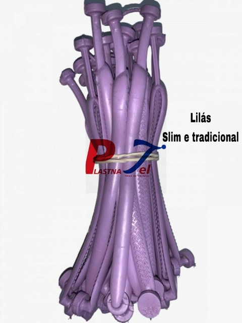 Slim Tiras de chinelo 10 pares Lilas - Cada pacote contém 10 pares da mesma cor, modelo e numeração.