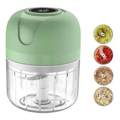 Mini Processador Elétrico de Alimentos Portátil c/ 3 lâminas de Aço Inox USB 250 ml Bivolt - comprar online
