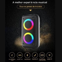 Caixa de som Bluetooth Potente Multimídia Com LED RGB Estéreo sem fio XDG-96 - comprar online