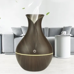 Difusor Umidificador de Ar & Aromatizador de Ambientes Tipo Madeira Vaso - comprar online