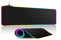 Mouse Pad Gamer Grande Speed Borda Led 7 Cores Rgb Impermeável na internet