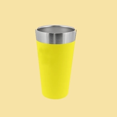 Copo Térmico 473ml Com Tampa E Abridor Inox Para Cerveja Quente e Gelado LISO na internet