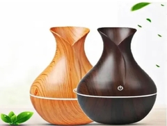 Difusor Umidificador de Ar & Aromatizador de Ambientes Tipo Madeira Vaso