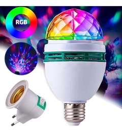 Lâmpada Led Globo Colorida Rotativa Giratória Festa Boate RGB Holográfico Inteligente com Frete Grátis na internet
