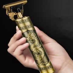 Máquina de cortar cabelo barbeiro profissional dragão elétrica bateria recarregável - comprar online