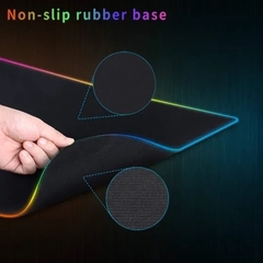 Mouse Pad Gamer Grande Speed Borda Led 7 Cores Rgb Impermeável - Tandara Shop