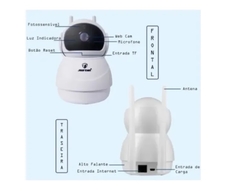 Câmera ip robô panoramica online wifi sensor movimento - loja online