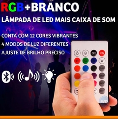 Lâmpada Led Rgb Com Bluetooth Som - comprar online