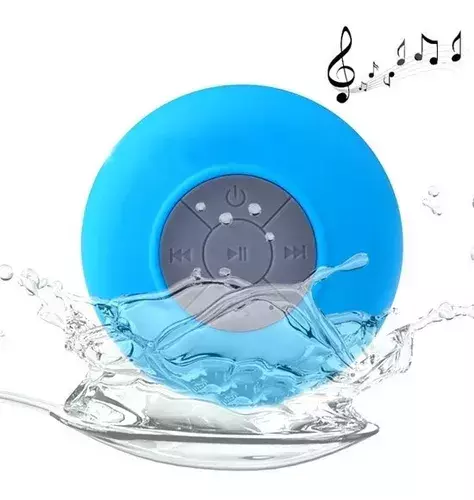 CAIXA DE SOM A PROVA DAGUA BANHEIRO AZUL