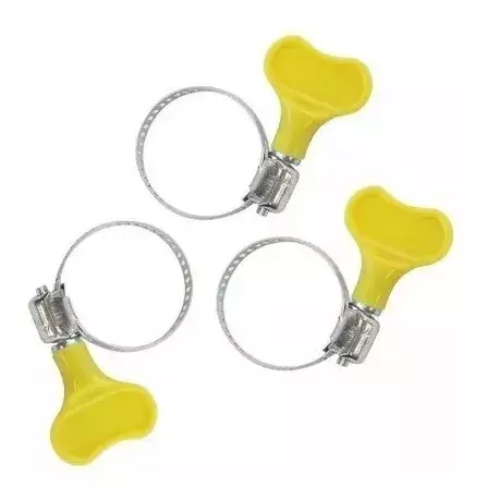 ABRAÇADEIRA DE METAL ROSCA 3 PEÇAS BORBOLETA SQ