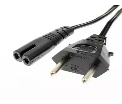 CABO DE ENERGIA BIPOLAR 1,5M PARA RADIO/NOTEBOOK/IMPRESSORA E TV