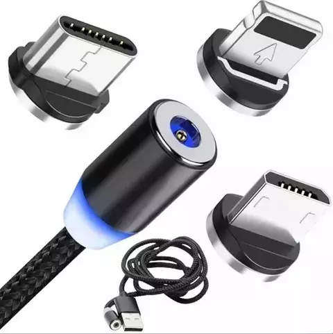 CABO MAGNÉTICO PARA CELULAR CARREGAMENTO E DADOS