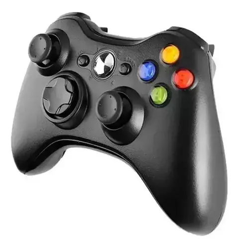 CONTROLE XBOX 360 SEM FIO PRETO