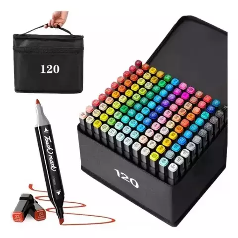 CANETINHAS DUAS PONTAS 120 CORES TOUCH