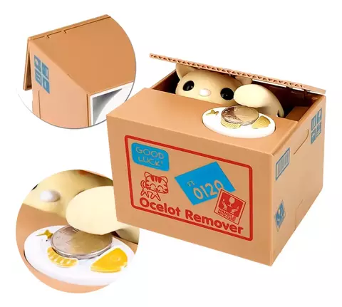 COFRE GATO PEGA MOEDAS