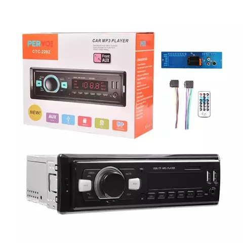 SOM DE CARRO BLUETOOTH RADIO CAR MP3 CTC-2208 60W