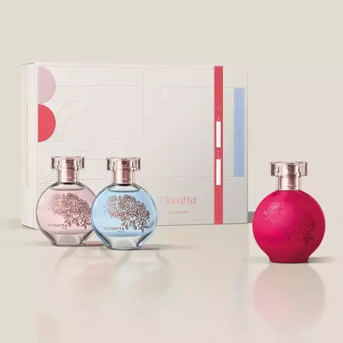 KIT PRESENTE FLORATTA (3 ITENS) - O TRIO DE FRAGRÂNCIAS QUE CELEBRA O AMOR