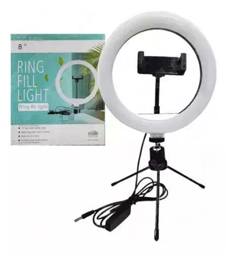 RING LIGHT 8 20CM COM TRIPÉ