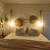 Kit 2 Luminárias Pendente em Macramê Decoração Boho Para Casa - Laço em Fios