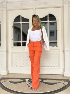 Calça Cargo Laranja - comprar online