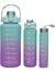 Garrafa 3x1 Motivacional Fitiness 2000ml 900ml 300ml - Promoção - comprar online