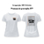 Imagem do Camiseta Personalizada Baby Look Branca de Poliéster Gravada com Sublimação