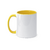 Caneca Personalizada de Cerâmica Branca com Interior e Alça Colorida 325ml na internet