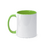 Caneca Personalizada de Cerâmica Branca com Interior e Alça Colorida 325ml - loja online