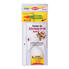 JUEGO DE GEOMETRÍA C/COMPÁS PRECISION VINCI 8052