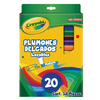 PLUMONES LAVABLES DELGADOS C/20 CRAYOLA