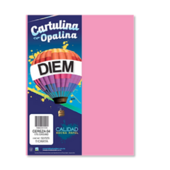HOJA OPALINA CARTA 175GRS C/50 CEREZA 04 DIEM