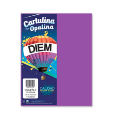 HOJA OPALINA CARTA 175GRS C/50 VIOLETA 1A DIEM