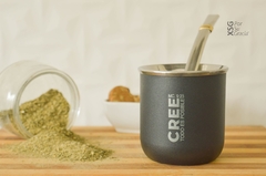 Mate acero grabado