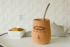 Mate de madera grabado - tienda online