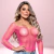 cropped arrastão pink