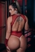 BODY SEXY PRETO COM PEROLA ESTILO CALCINHA TAILANDESA NAS COSTAS Ref.: 02140 - Sex shop morena Elis