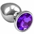 PLUG ANAL DE AÇO INOXIDÁVEL COM CRISTAL ARREDONDADO M SEXY IMPORT - comprar online