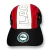 Boné Sport Listrado Central Preto/Vermelho - comprar online