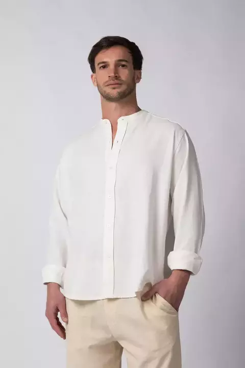 Camisa de LINO deko Blanca