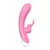 Vibrador Rabbit Texturizado com Estimulador (Regarregaavel ) - Chantilly Rosa