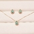 Imagem do Conjunto Gota Zircônia VERDE