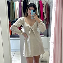 Vestido Sabrina Areia na internet