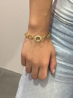 Pulseira Gold Aço Dourada na internet