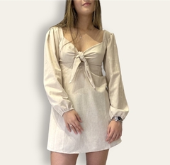 Vestido Sabrina Areia - comprar online