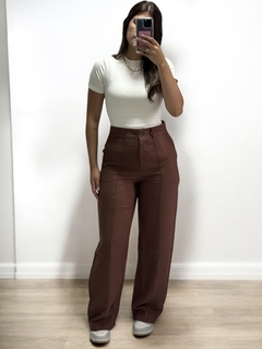 Calça Geórgia Alfaiataria Marrom