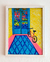 Bici Roja - Cho Bracamonte - 17 x 22 cm - marcadores sobre papel, enmarcadas